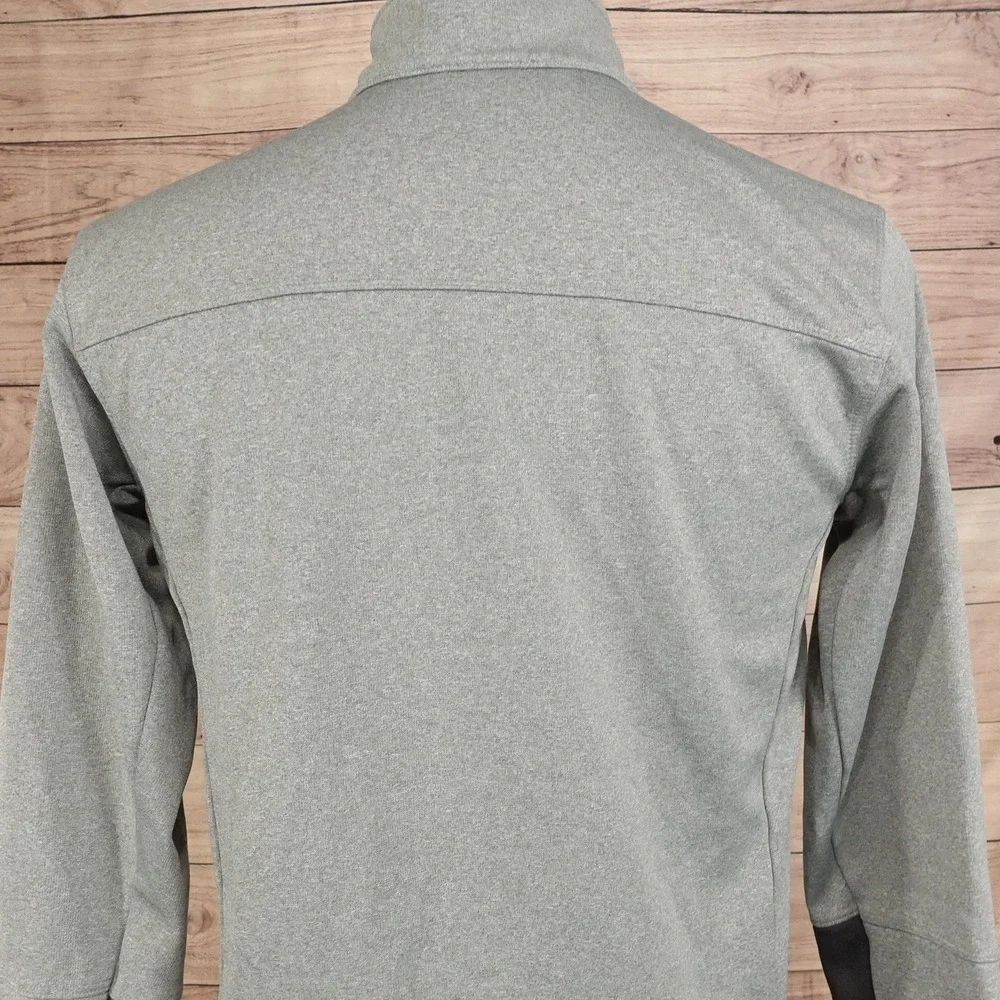 The North Face Pullover Mens M Gray 1/4 Zip Fleece Pocket Athletic Top
